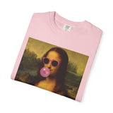 Mona Lisa Bubblegum T-Shirt — "Just Chillin'" Retro Art Tee