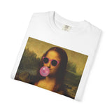 Mona Lisa Bubblegum T-Shirt — "Just Chillin'" Retro Art Tee