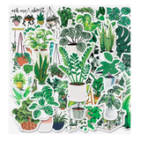 Plant Stickers fun stickers, 50 waterproof stickers
