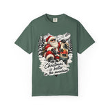 Christmas Is Better in the Mountains Cool Santa T-Shirt
