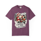 Christmas Is Better in the Mountains Cool Santa T-Shirt