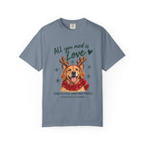 All You Need Is Love Christmas Reindeer Dog T-Shirt
