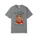All You Need Is Love Christmas Reindeer Dog T-Shirt