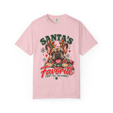 Santa’s Favorite French Bulldog Christmas T-Shirt