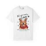 All You Need Is Love Christmas Reindeer Dog T-Shirt