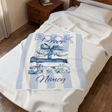 Custom Name Bookish Blanket, Cozy Reading Blanket for BOOK LOVERS, Gift for Reader