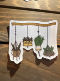 50 Plant stickers fun stickers