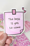 Positive sticker waterproof 50