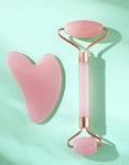 Rose Quartz Roller by ina beauty | Massager for Face and Neck: