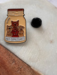 ANTI DEPRESSANTS DOG ENAMEL PIN, DECOR BROOCH