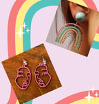 PINK SET OF EARRING